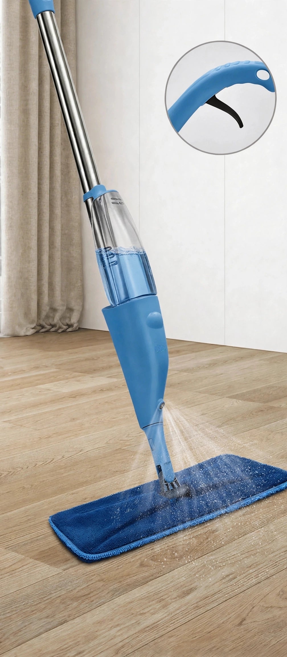 360° Multi-Angle Rotating Spray Mop | No Bucket Needed