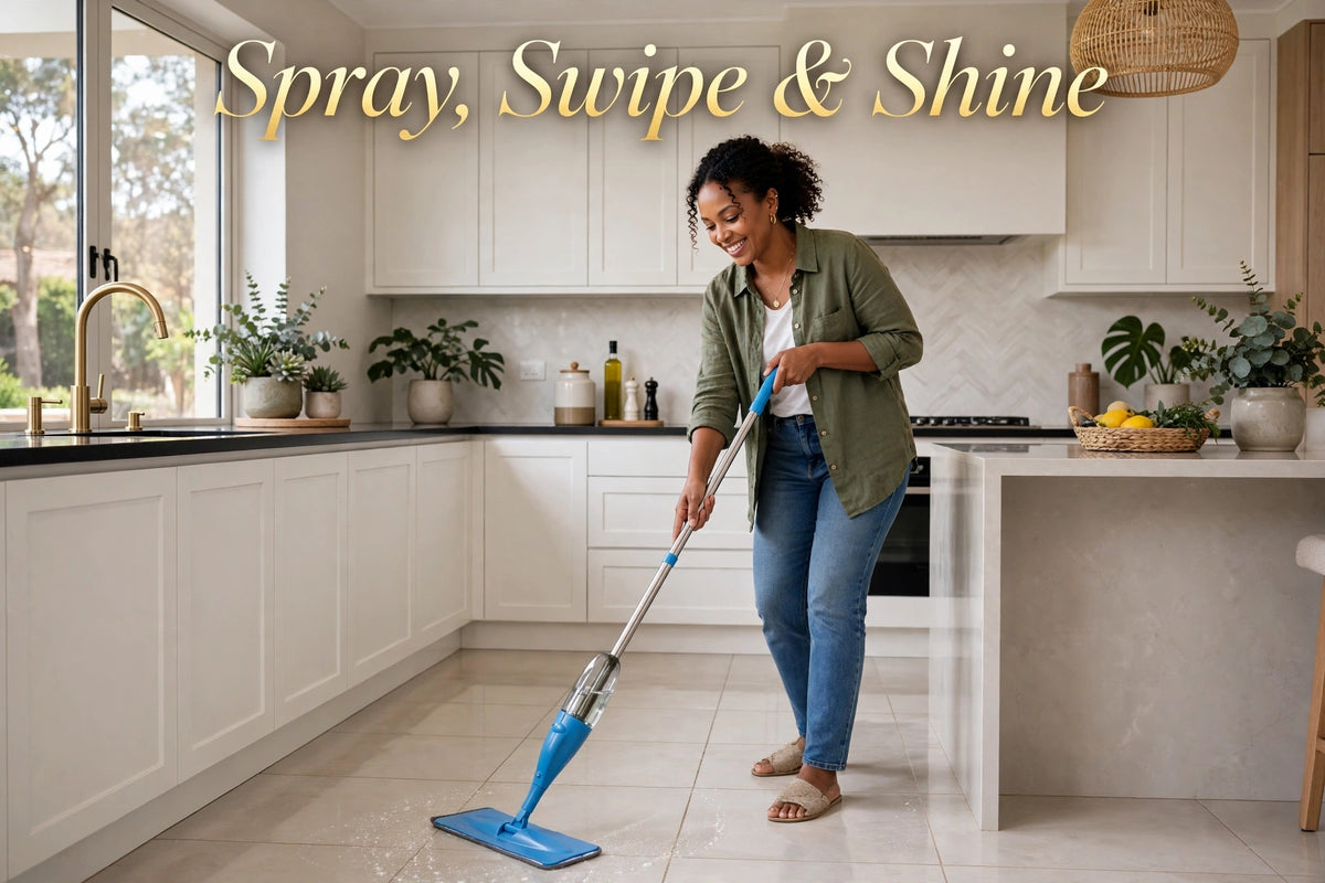 360° Multi-Angle Rotating Spray Mop | No Bucket Needed